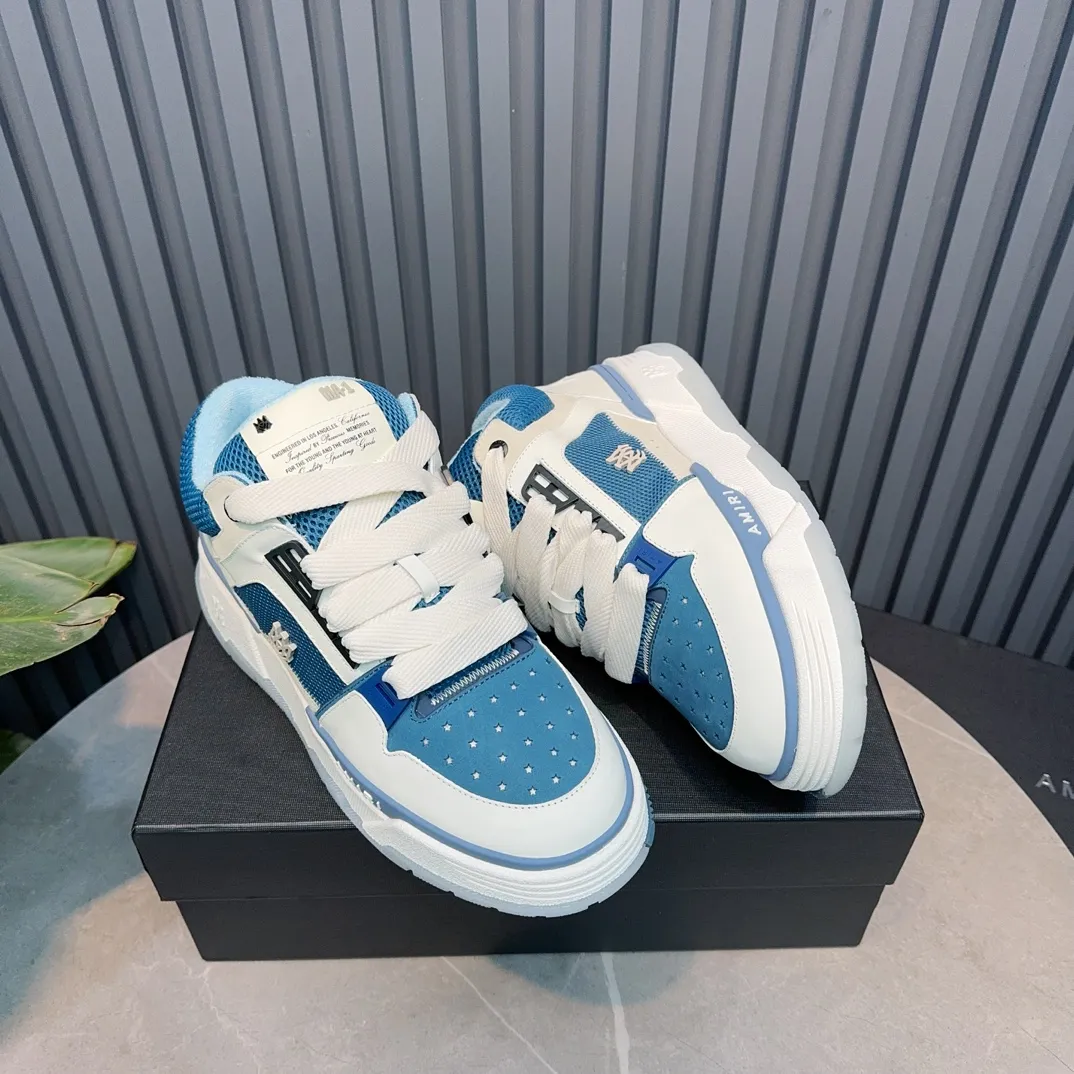 Men's shoes 💰660💰 AMIRI AMIRI trendy brand hot sale 🔥 Available all year round, couples 💑 Official website synchronization Imported fabrics 1⃣️ vs 1⃣️ replica, original factory special original sole, 35-45 (45. non-refundable)